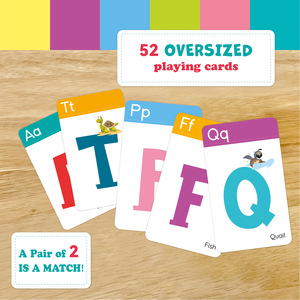 แฟลชการ์ด2025กันน้ำสำหรับเด็กปฐมวัยของเล่นการ์ดจับคู่ตัวอักษรรูปปลา - Product Image 3