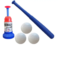Machine de lancer de balles de sport pour T-ball, lancer de balles de tennis en plastique, lanceur d'exercices, jeu de plein air pour enfants, jouet de baseball, ensemble de base