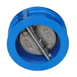 Válvula de Retención Tipo Mariposa de Doble Solapa DH77X-16Q para Bomba de Agua QT450-10/WCB/Acero Inoxidable con Sellado de Goma EPDM, Tamaño de Puerto de 2 Pulgadas - Product Image 2