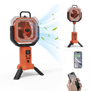 Ventilador Portátil Plegable de Mano con Humidificador, Batería de 20000 mAh, 4 Velocidades, para Acampar al Aire Libre - Product Image 6