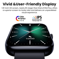 Haylou RS4 Max Fitness Activité Tracker AMOLED Affichage IP68 Silicone Fréquence Cardiaque Réveil Android IOS Magnétique Carré