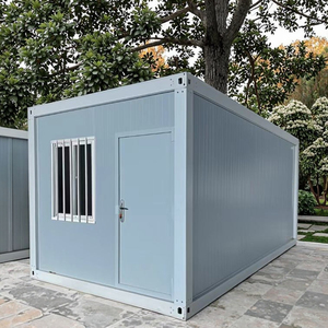 Cabine mobile extérieure, maison conteneur maritime, conteneur en bois, salon, chambre, bureau, boutique, hôtel, toilettes, en panneaux sandwich d'acier - Product Image 1