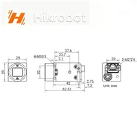 Caméra industrielle Hikrobot 16MP 1/29" CMOS Global Shutter pour l'automatisation et le contrôle qualité MV-CU016-10GMGC Fabriquée en Chine