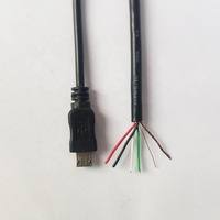 Câble Micro USB à 5 fils de longueur personnalisée avec blindage tressé