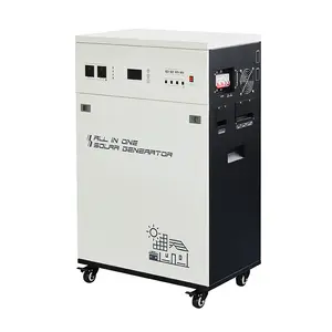 Inverter Tenaga Surya 1500 Volt Portabel, Generator Energi Matahari 2KVA 2KW Efisiensi Tinggi 220 W Semua Dalam Satu