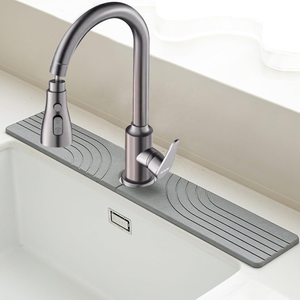 <span class=keywords><strong>Plateau</strong></span> de robinet en pierre Rectangle absorbant l'eau de terre de diatomées écologique à séchage rapide de longue taille pour salle de bain - Product Image 1