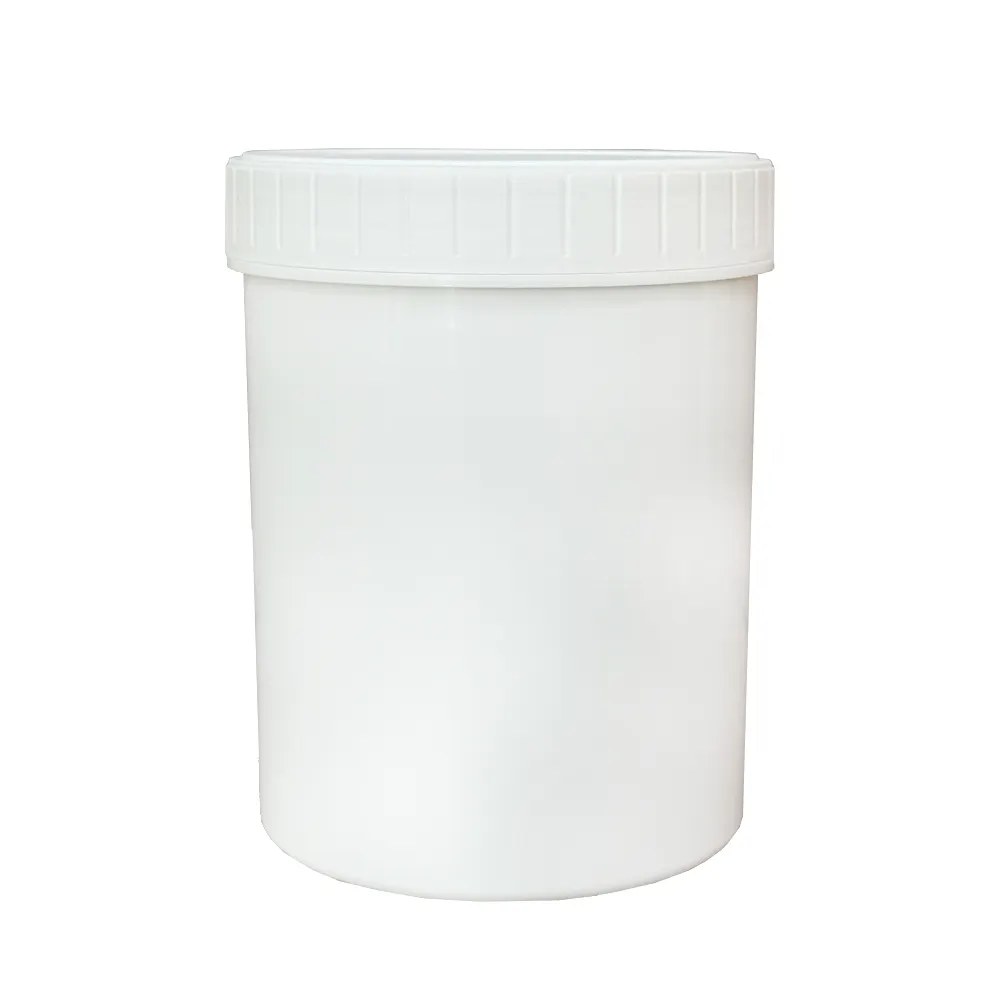Tambor de plástico de Durabilidade reforçada de produto comestível de 1,2 litros com tampa de tira rasgada para Fabricação Industrial