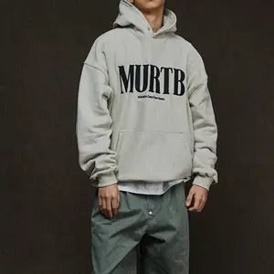 Unique Design Mens Hoodies Heavyweight Cotton Hoodies High Quality Essentials Vintage Sweatshirt