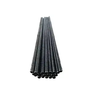 Left-hand 45# Full-Thread System Weak Rock Formations Hollow Bar For Cable Anchoring Slope Left Rotating Hollow Grouting Anchor