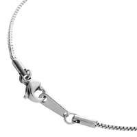 Collier chaîne maille forçat Gaovo en acier inoxydable plaqué or 18 carats avec fermoir mousqueton carré, bijoux pendentif pour hommes et femmes