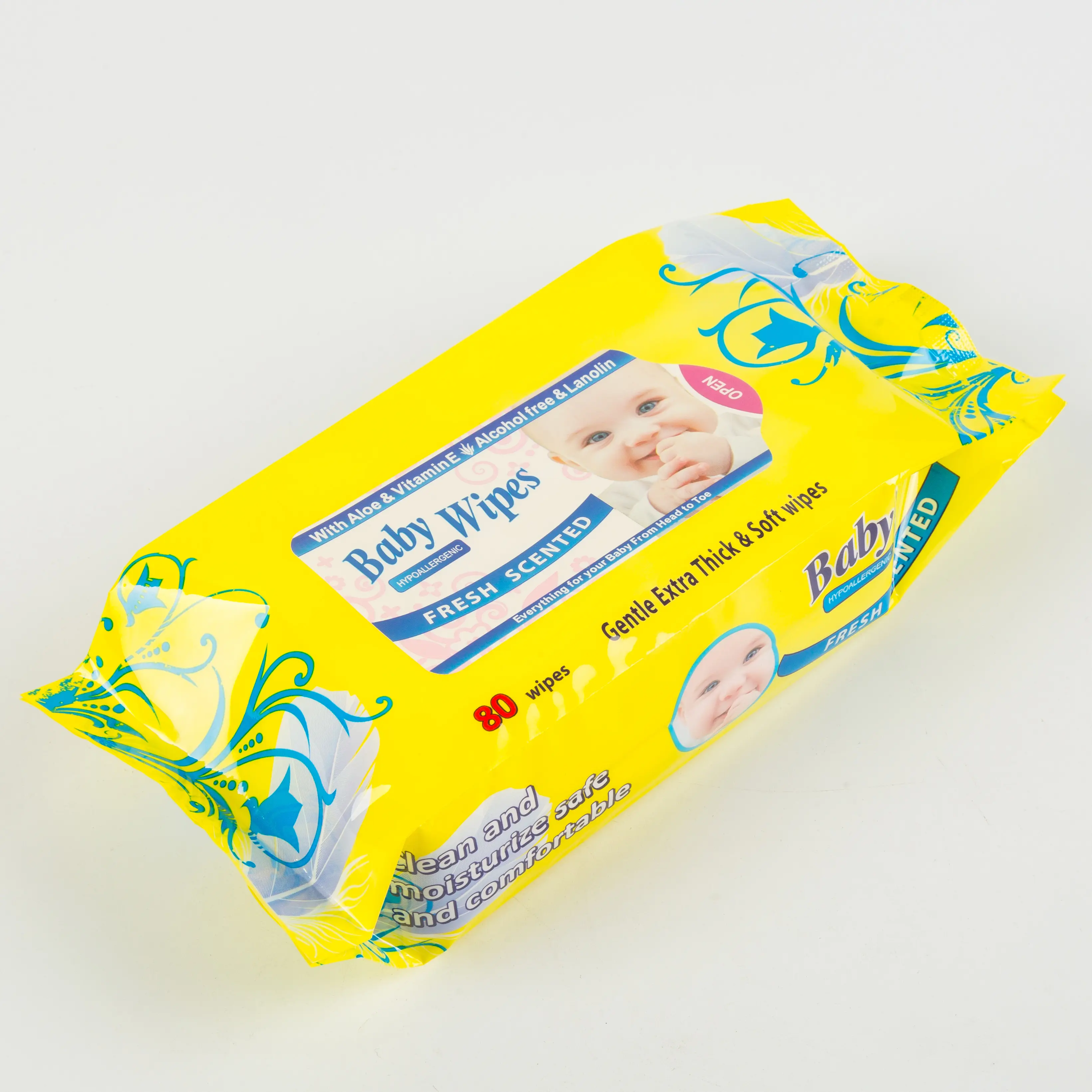 Baby Hautpflege frei Alkohol Baby wipes Bio Einweg Fabrik preis