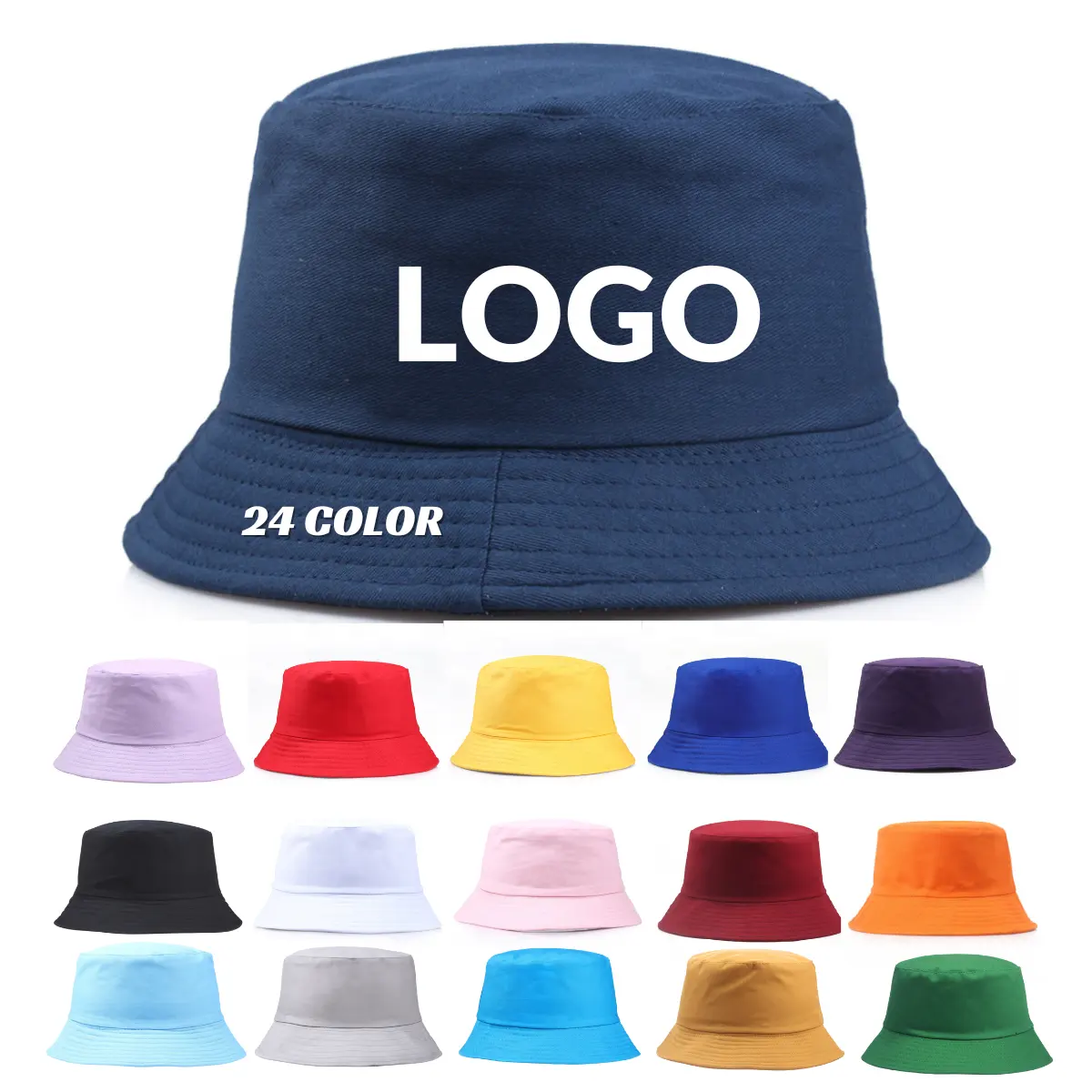 Custom Blank Plain Bucket Hat Solid Color Fisherman Cap Kids Women Men Summer Beach Sun Visor Hat Bulk Cotton