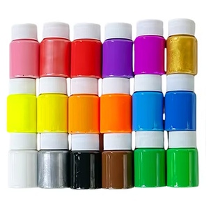 Juego de <span class=keywords><strong>Pintura</strong></span> Acrílica Templada <span class=keywords><strong>al</strong></span> por Mayor, 18 Colores, 30 ml, No Tóxica, para Manualidades y Dibujo con Pincel - Product Image 1