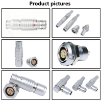 Konektor BEXKOM FGG 2 16 Pin Male Push Pull Locked Brass EMC Shielded IP50 Tahan Air Anti-getaran Anti-korosi