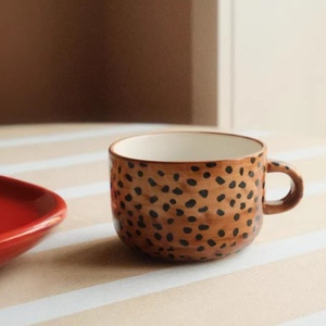 Mug à café en céramique à imprimé léopard créatif, style nordique haut de gamme, résistant aux hautes températures, passe au micro-ondes, tasse pour la maison - Product Image 3