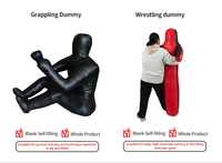 Mannequin d'Entraînement Pliable Polyvalent pour MMA BJJ Lutte Travail au Sol Équipement de Fitness Réaliste