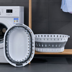 Usine directe Premium TPR poignées pliables carrés pliables en plastique paniers à linge pratique pliable panier à vêtements PP - Product Image 4