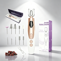 Kit de perceuse à ongles électrique avec plusieurs embouts, rechargeable, outil de manucure et pédicure pour les professionnels de la beauté, commande en gros