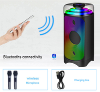 JBK-6106 Altavoz de Karaoke Portátil de 6.5 Pulgadas con Batería de 50W y 4000mAh, con Asa de Transporte, Canta en Cualquier Lugar