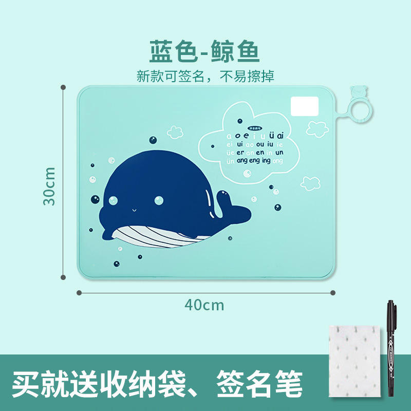 30*40 ปลาวาฬสีน้ำเงิน - มีลายเซ็น