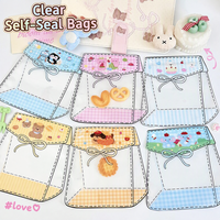 Sacs refermables à fermeture éclair en forme de dessin animé, pochettes cadeaux mignonnes et fantaisistes Kawaii, sacs à collation, sacs à bonbons et à noix, rangement portable, qualité alimentaire