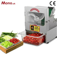 Cortadora de Vegetales Comercial Silenciosa Mond.uk de 150 kg/h, Rebanadora Profesional de Cebollín y Chile en Anillos para Restaurantes
