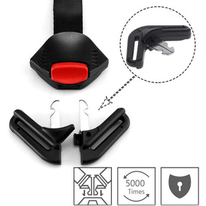 JXBSD Conector de Arnés de Cinco Puntos Tipo A B, Hebilla de Cinturón de Seguridad de Acero ABS, Accesorio para Asiento de Coche para Niños - Product Image 5