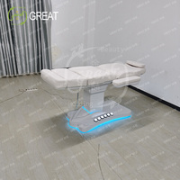 Tables de massage japonaises extra larges ajustables électriques à distance thermique automatique intelligente pour salon de beauté du visage