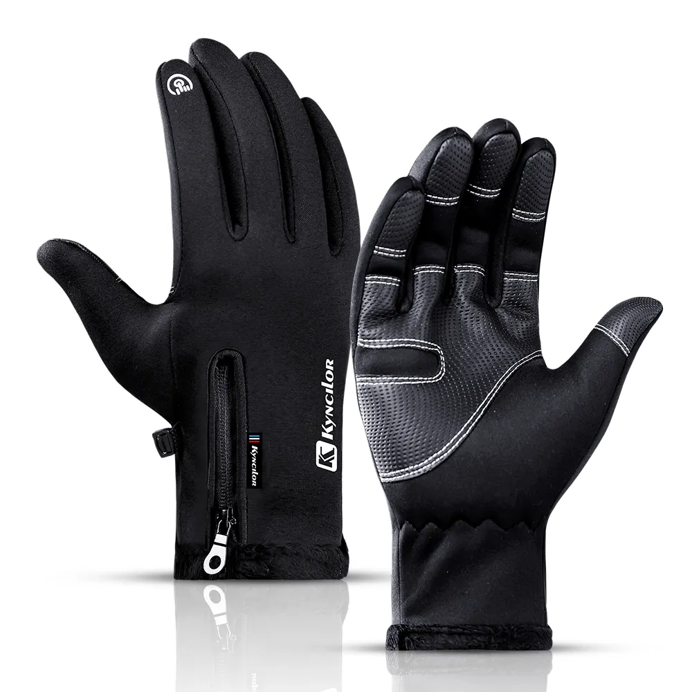 Men Winter Bike Gloves Racing Riding Gloves Windproof Bike Full Finger Gloves