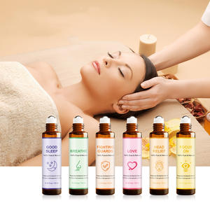 リラックスメッセージローラー12タイプ10ml水なしエッセンシャルオイル拡散ボトルミニエッセンシャルオイル - Product Image 1