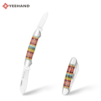 Couteau tactique pliable de poche Yeehand OEM, lame en acier 3Cr13, forgé à la main, avec manche en acrylique