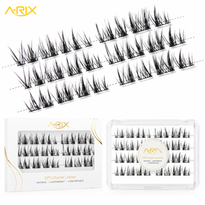 A-RIX Pre-Mapped DIY Cluster Eyelash Wispy Spiky Lash Extensions Natural Lightweight Reusable Lash Clusters - Product Image 4