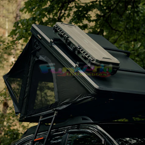 Tienda en la azotea 4 lados Ventana emergente Impermeable Camping 4x4 Tienda de techo Carcasa dura Coche Nuevo Overland Tienda superior de techo duro - Product Image 1