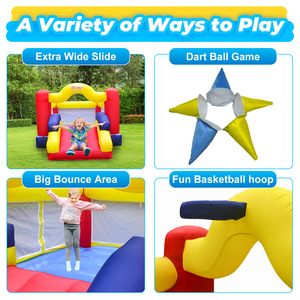 <span class=keywords><strong>Mini</strong></span> château <span class=keywords><strong>gonflable</strong></span> intérieur/extérieur usine en gros fête d'enfants jouer à la maison avec toboggan trampoline Bounce House - Product Image 2