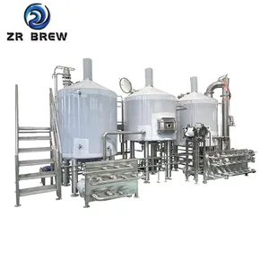 Sistema de elaboración de cerveza artesanal industrial, suministro de fábrica de acero inoxidable, 1000L