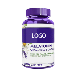 Gomitas de melatonina OEM ODM con extracto de flor de Manzanilla, bálsamo de limón, compatible con el sueño profundo, suplementos de salud para el sueño reparador - Product Image 1