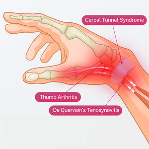 Supporto per stecca da polso con tutore per mano medico regolabile con splitte per Tunnel carpale gustatine per pollice tutore per artrite - Product Image 4