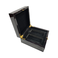 Boîte cadeau carrée noire personnalisée avec design transparent moderne, boîte à bijoux intérieure en EVA, boîte de rangement, boîte cadeau de luxe