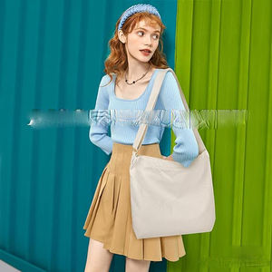 Sac fourre-tout en toile de haute qualité à bandoulière unique et multi-poches pour étudiants, idéal pour le travail, les voyages et l'école - Collection Femme - Product Image 6