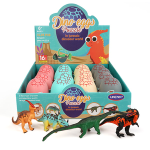 Đồ Chơi Giáo Dục Trẻ Em Câu Đố 4D Lắp Ráp Phối Cảnh Khủng Long Mô Hình 48 Mô Hình Trứng Khủng Long - Product Image 1