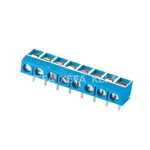 KF301R - 5.0 PA66plastic 5.0mm Pitch Screw Euro Type Terminal Block Connector PCB