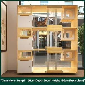 Villa de lujo para gatos con diseño Hotel para gatos de varios niveles con diseño - Product Image 5