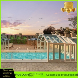 Sala de sol móvil con <span class=keywords><strong>techo</strong></span> de polígono moderno con vidrio de doble acristalamiento para uso en <span class=keywords><strong>terraza</strong></span> exterior, jardín y patio - Product Image 3