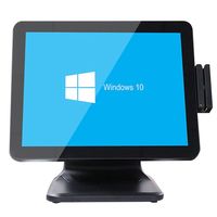 Professionnel personnalisé 15 pouces écran tactile unique Terminal système caisse enregistreuse matériel Windows Pos pour Restaurant