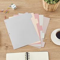 Escuela mini tela PU cuero tela receta Libro 3 6 anillo tarjeta índice boda folio documento organizador vida carpeta con cremallera