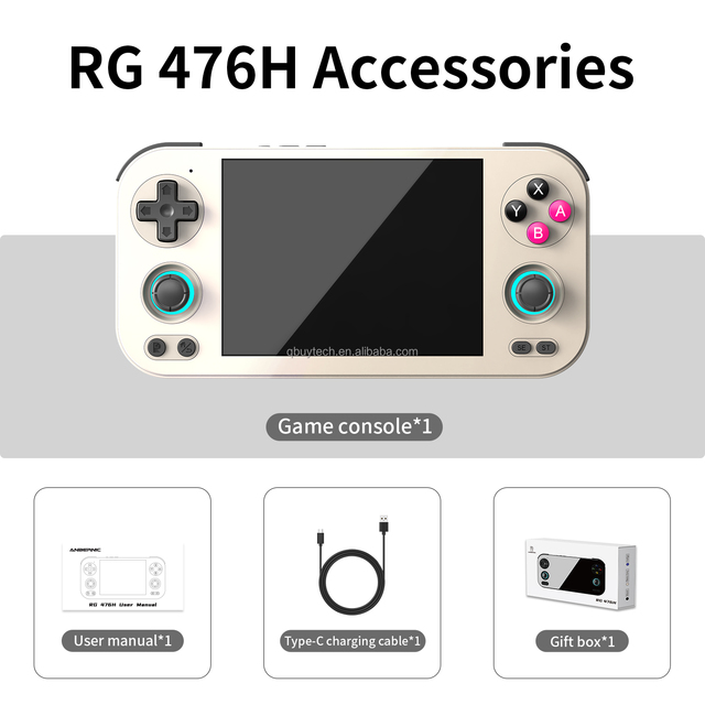 Anbernic RG476H Handheld Game Console 4.7-inch Touchscreen Android 13 AI Features 8+128GB Storage
