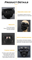 Masques de moto, lunettes de protection contre le vent et les UV, casques de sport pour le cyclisme en plein air, lunettes tactiques pour la conduite