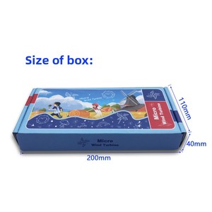 <span class=keywords><strong>Aerogenerador</strong></span> Pequeño de Tecnología Avanzada G002 con Luz LED Azul Verde, Mini Generador de Energía Eólica, Molino de Viento Iluminado - Product Image 4