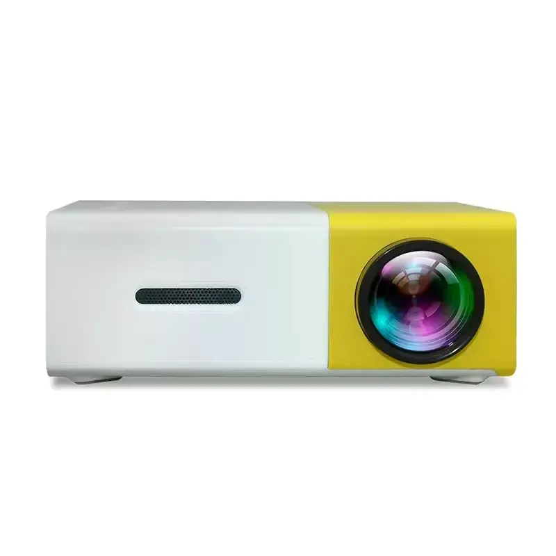 Sıcak satış ucuz taşınabilir 3D LED Video ev sineması Mini 1080P YG300 projektör