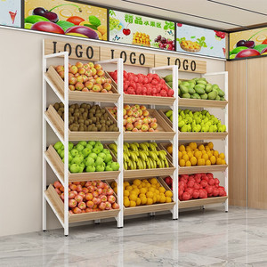 Thương mại đa chức năng siêu thị Giá sắt hiển thị kệ cho Trái Cây Rau đồ ăn nhẹ vv. - Product Image 3